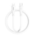 BWOO silikónový kábel X329CL 27W USB-C - lightning 1m biely