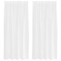vidaXL Voile záclona 2 ks Biela 175 x 140 cm Polyester