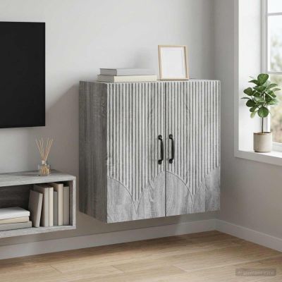 vidaXL Nástenná skrinka 59 x 31 x 60 cm Kompozitné drevo Sivý Sonoma