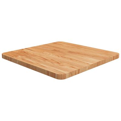 vidaXL Štvorcová stolová doska bledohnedá 50x50x2,5 cm lakovaný dub