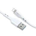Kábel BWOO USB - Lightning 2m 3A biely