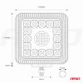 LED pracovné svetlo AWL13 77 LED FLOOD 9-36V