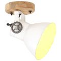 vidaXL Industriálne nástenné / stropné lampy 2 ks biele 20x25 cm E27