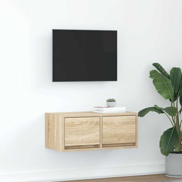 vidaXL TV skrinka, dub sonoma 60x31x25,5 cm kompozitné drevo