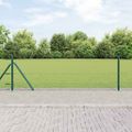 vidaXL Hexagonálne oplotenie s betónovým podstavcom 10 x 0,6 m Zelená