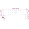 vidaXL Čelá postelí zelené 180x5x78/88 cm látkové
