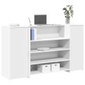 vidaXL Recepčný pult biely 180x50x103,5 cm, umelé drevo