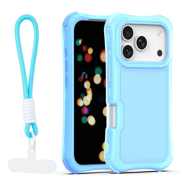 Puzdro Safepop s remienkom pre iPhone 17 Pro 6,3" modrá