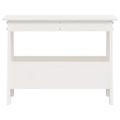 vidaXL Lavica do predsiene biela 60x28x45 cm masívna borovica