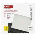 LED reflektor TAMBO EVO, 30 W, 3000 lm, IP65, čierny