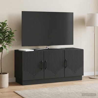 vidaXL TV skrinka Čierna 99 x 34,5 x 47 cm Kompozitné drevo