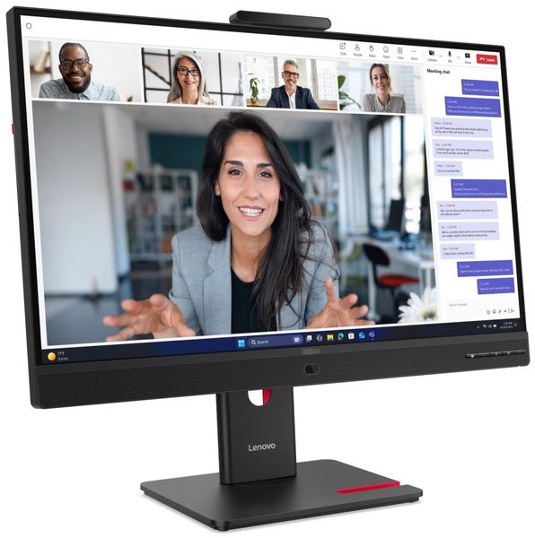 Lenovo T27QD-4v/ 27"/ IPS/ 2560x1440/ 16:9/ 300cd/m2/ 1500:1/ 4ms/ HDMI/ DP/ USB/ USB-C/ LAN/ PIVOT Monitor, 27", QHD 2560×1440, IPS, 120Hz, 5MP webkamera, USB-C 100W, ergonomický stojan, čierny