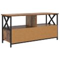 vidaXL TV skrinka Staré drevo 90 x 33 x 45 cm Inžinierske drevo a oceľ
