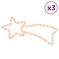 vidaXL Silueta vianočnej kométy so 48 LED 3 ks teplé biele 65x28 cm
