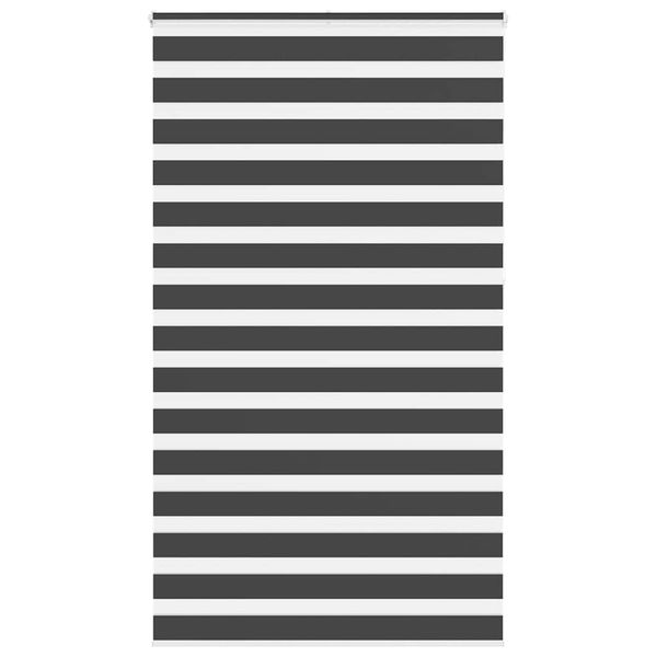 vidaXL Zebra roleta čierna 120x230 cm šírka látky 115,9cm polyester