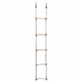 vidaXL 5-stupňový rebrík 210 cm masívne borovicové drevo