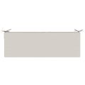 vidaXL Podložka na sedadlo SOEST 100% polyester Biela 120 x 40 x 10 cm