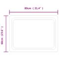 vidaXL LED kúpeľňové zrkadlo 60x80 cm