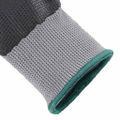 vidaXL Pracovné rukavice 12 ks Šedá a čierna 11 / XXL Polyester