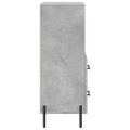 vidaXL Komoda betónovo sivá 34,5x34x90 cm spracované drevo