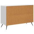 vidaXL Servírovacia skriňa Biela s vysokým leskom 89 x 34,5 x 60 cm