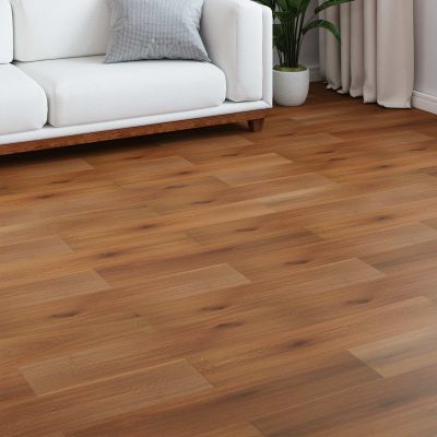 vidaXL Laminátová podlaha 15 pcs Zlatá žltá 101 x 20 x 0,8 cm