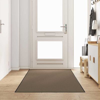 vidaXL Rohož Beige a čierna 120 x 250 cm 100% polyamid
