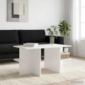 vidaXL Konferenčný stolík Biela 87 x 50 x 45 cm Konštruované drevo