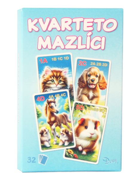 Karty Kvarteto zvierací miláčikovia