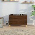 vidaXL Skrinka na platne hnedý dub 74,5x38x48 cm kompozitné drevo