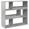 vidaXL Knižnica/deliaca stena betónová sivá 100x33x94,5 cm