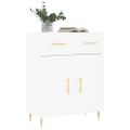 vidaXL Komoda biela 69,5x34x90 cm kompozitné drevo