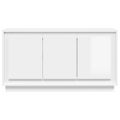 vidaXL Komoda lesklá biela 102x35x55 cm spracované drevo