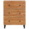 vidaXL Bočné skrinky 2 ks 60x33x75 cm masívne akáciové drevo