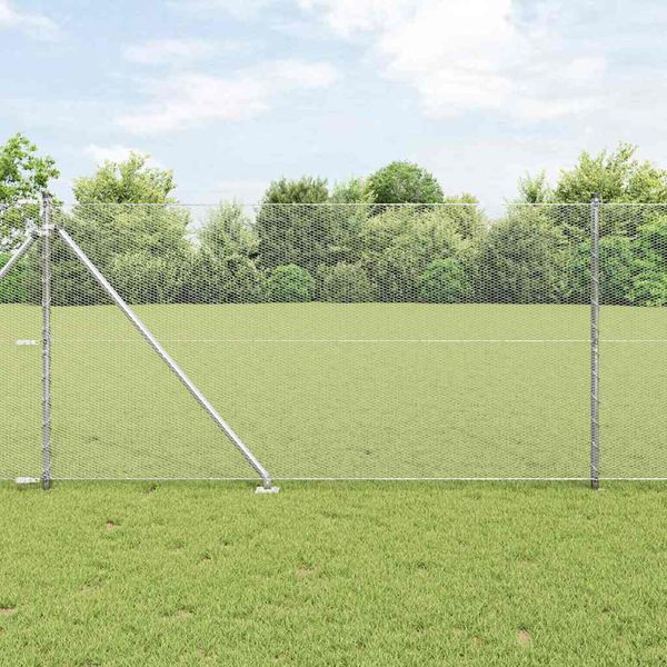 vidaXL Exteriérový hexagonálny plot s prístupovým stĺpikom 25 x 1 m