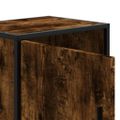 vidaXL Nočné stolíky 2 ks dymový dub 40x31x50 cm kompozitné drevo+kov