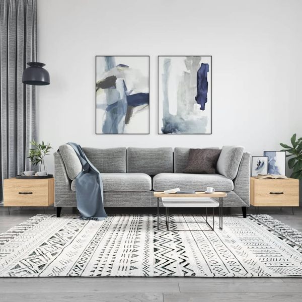 vidaXL Konferenčné stolíky 2 ks dub sonoma 50x50x40cm kompozitné drevo