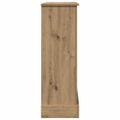 vidaXL Obloženie krbu dub artisan 90x30x90 cm kompozitné drevo
