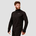 Běžecká mikina 1/2 Zip Pulse Black - GymBeam, veľkosť L, veľkosť oblečenia L
