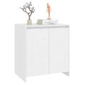 vidaXL Komoda biela 70x41x75 cm spracované drevo
