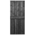 vidaXL Dvere 80x210 cm borovicový masív čierne