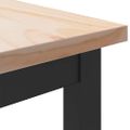 vidaXL stôl Prírodná 100 x 50 x 77 cm Inžinierske drevo a oceľ