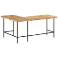 vidaXL Stôl 165x110x77 cm z masívneho dreva mango a železo