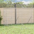 vidaXL Vonkajší koterec pre psov strieborný 4x8x2 m pozinkovaná oceľ