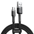 Kábel Baseus Cafule Micro USB 2,4A 1 m (sivý + čierny)