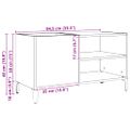 vidaXL Skrinka na platne dub artisan 84,5x38x48 cm kompozitné drevo