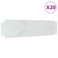 vidaXL Obrubníky trávnika 20 ks 100 x 25 x 0,07 cm Pozinkovaná oceľ