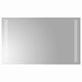 vidaXL Zrkadlo do kúpeľne s LED Priehľadná 50 x 30 cm tvrdené sklo