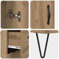 vidaXL Highboard Remeselný dub 69,5 x 34 x 90 cm Kompozitné drevo