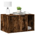 vidaXL Uzavretý box na stelivo, tmavý dub 80x50x45cm, kompozitné drevo